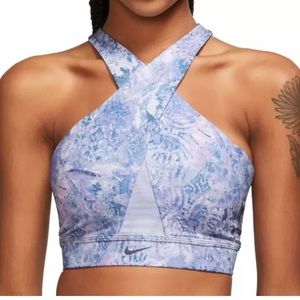 Nike Women's Swoosh All-Over-Print Wrap Bra size Small NWT